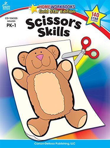 Scissors Skills, Grades PK – 1: Gold Star Edition (Home Workbooks)