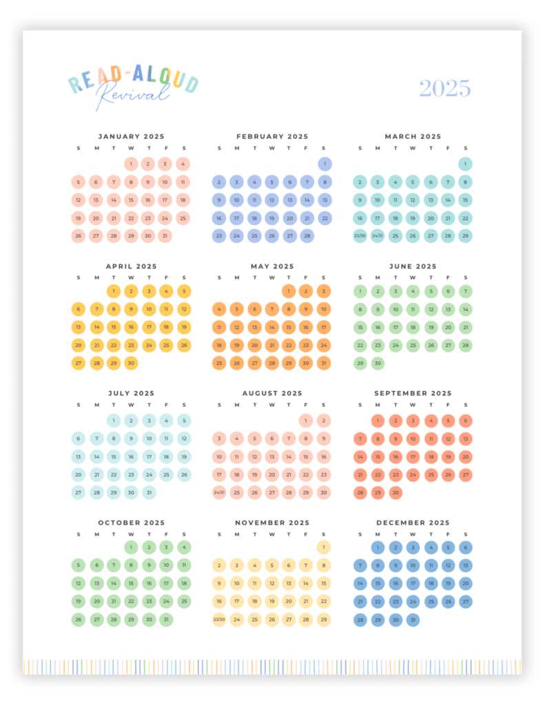 365 Habit Tracker Mockup with Shadow - Calendar - Read-Aloud Revival ® with Sarah Mackenzie