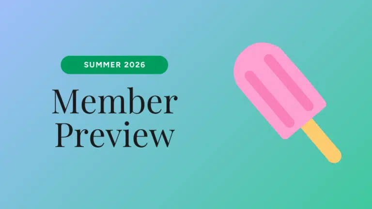 Summer 2026 Member Preview