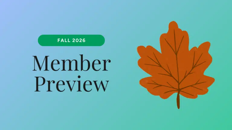 Fall 2026 Member Preview