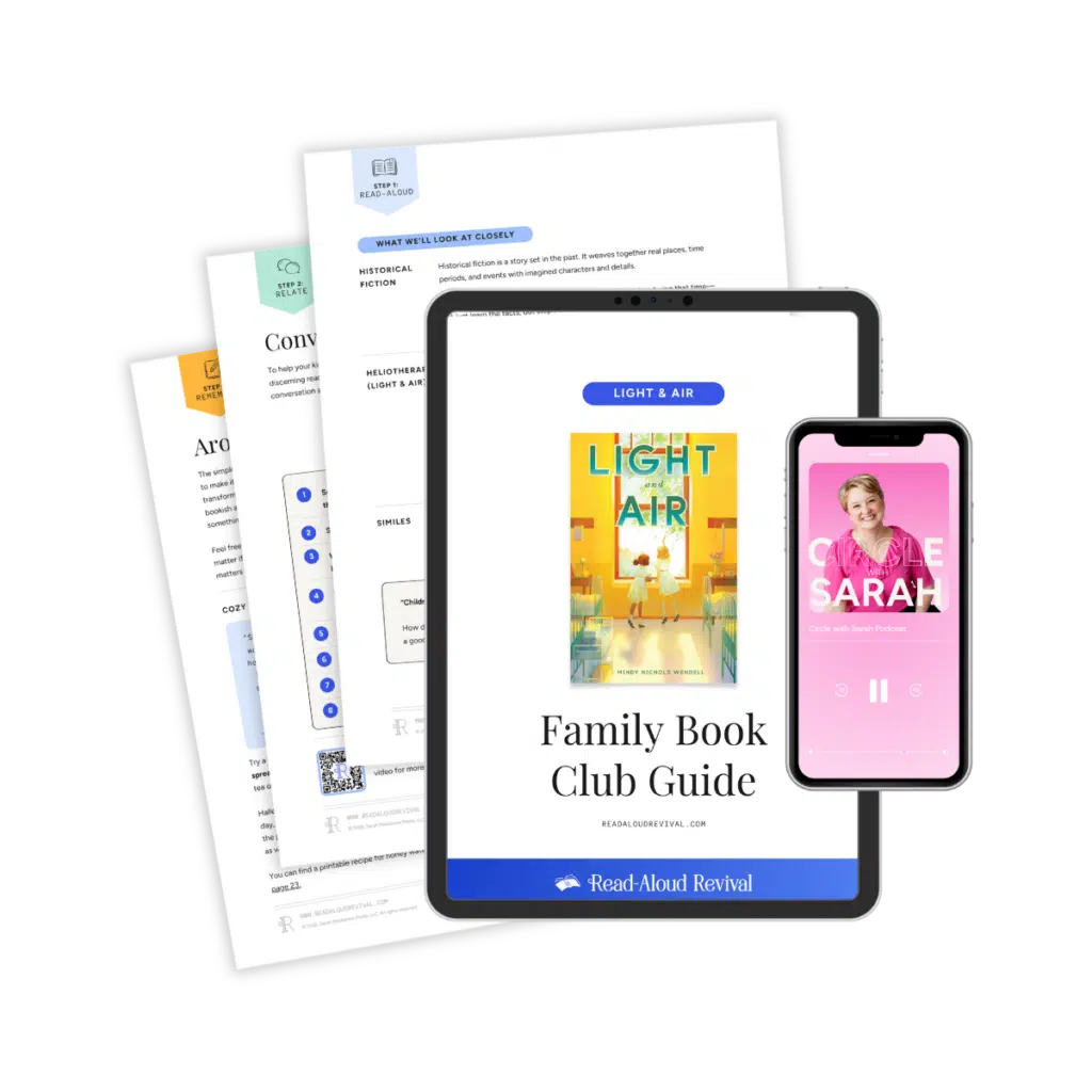 RAR Premium Sample PDF Mockups - Read-Aloud Revival ® with Sarah Mackenzie Sample RAR Premium Family Book Club Guide